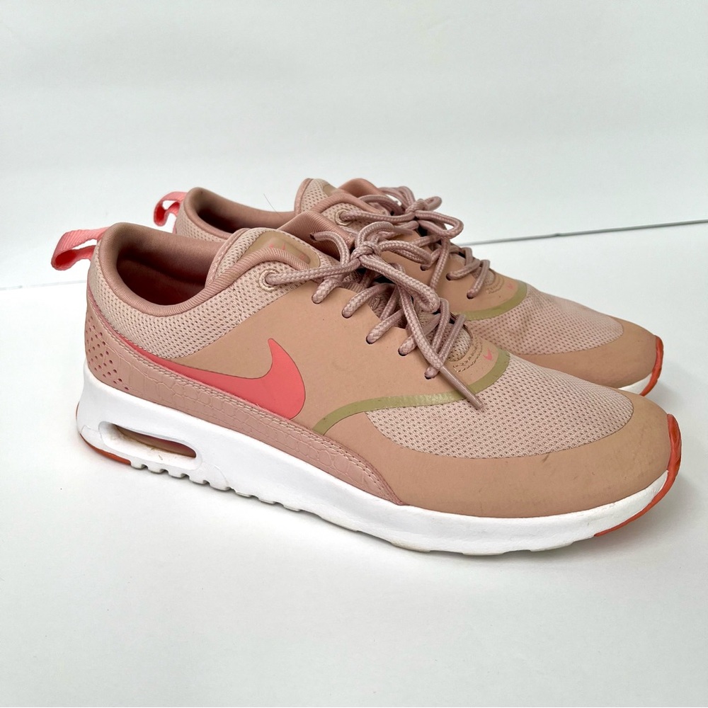 NIKE Air Max Thea Low Tops Women’s Sz 8 Sneakers Pink Oxford Rose Gold 59949-610